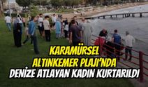 Karamürsel Altınkemer Plajı’nda Denize Atlayan Kadın Kurtarıldı