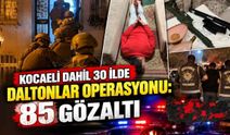 Kocaeli Dahil 30 İlde Daltonlar Operasyonu: 85 Gözaltı
