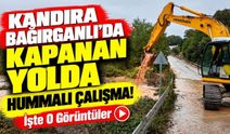 Kandıra Bağırganlı'da Kapanan Yolda Hummalı Çalışma! İşte O Görüntüler