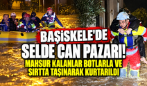 Başiskele'de selde can pazarı! Mahsur kalanlar botlarla ve sırtta taşınarak kurtarıldı