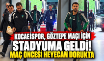 Kocaelispor, Göztepe maçı için stadyuma geldi! Maç öncesi heyecan dorukta