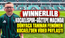 Winnerlilb Kocaelispor–Göztepe maçında! Dünyaca tanınan fenomen Kocaeli'den video paylaştı