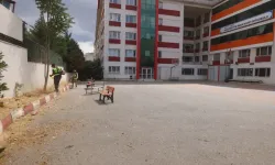Çayırova'da okul bahçelerinde ot biçme çalışması yapılıyor