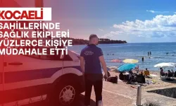 Kocaeli sahillerinde nakil ambulansları yüzlerce kişinin hayatını kurtardı 