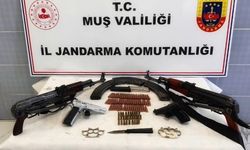 Bulanık ilçesinde silah ve mühimmat ele geçirildi
