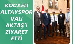 Kocaeli Altayspor’dan Vali İlhami Aktaş’a Anlamlı Ziyaret