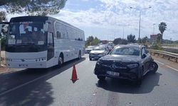 Manavgat’ta 1 kilometrelik kaos: 12 araçlı 4 kaza, 1 yaralı