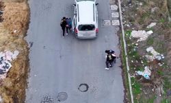 Zehir tacirleri dronla suçüstü yakalandı!