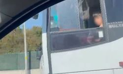 Direksiyonda çocuk var! Arnavutköy’de servis otobüsünü 15 yaşındaki çocuk sürdü