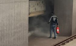 Mahmutbey metrosunda yangın