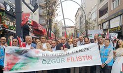 "Nehirden Denize Özgür Filistin" yürüyüşü