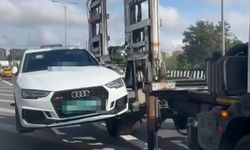 Sahte plakalı aracın sahibi ve sürücüsüne para cezası