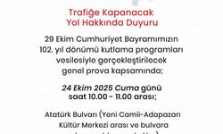 Sakarya’da 29 Ekim hazırlığı: O yol çift yönlü trafiğe kapatılacak
