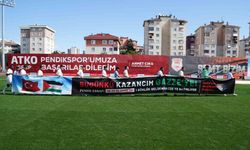 Tribünlerden alkış aldı: Pendiksporlu futbolcular Gazze için sahaya mesajla çıktı