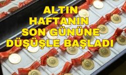 Altın fiyatları haftanın son işlem gününde yön değiştirdi
