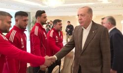Şampiyonlardan Cumhurbaşkanı Erdoğan'a ziyaret