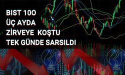 BIST 100 üç ay tırmandı bir günde altındaki zemin kaydı