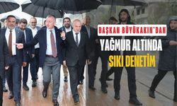 Başkan Büyükakın’dan sağanak yağışta saha denetimi