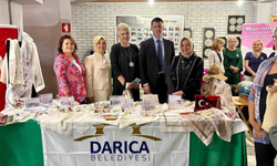 Darıcalı kadınların el emekleri Bosna'da