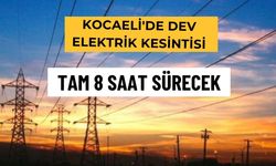 Kocaeli'de elektrik kesintisi tam 8 saat sürecek