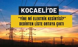 Kocaeli’de elektriğe el freni! Uzun süreli kesintiler sabah başlayacak