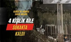 Gebze'de İnşaat Yanındaki Evde Çökme: 4 Kişilik Aile Sokakta Kaldı