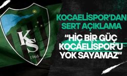Kocaelispor'dan sert açıklama: "Hiçbir güç Kocaelispor’umuzu yok sayamaz"