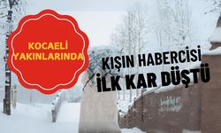 İlk kar düştü: Kocaeli’ne sadece 1 saat uzaklıkta