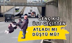 Kocaeli’de gizemli olay! Genç kız üst geçitten atladı mı düştü mü?