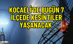Kocaeli'de Bugün 7 İlçede Elektrik Kesintileri Yaşanacak 4 Nisan 2026