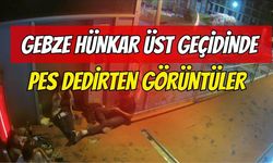 Gebze Hünkar Üst Geçidinde Pes Dedirten Görüntüler: 4 Kişilik Grubun Duyarsız Davranışı Güvenlik Kamerasına Yakalandı!