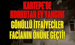 Kartepe'de Korkutan Ev Yangını: Gönüllü İtfaiyeciler Facianın Önüne Geçti!