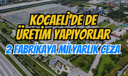 Kocaeli'de de Üretim Yapıyorlar: 2 Fabrikaya Milyarlık Ceza