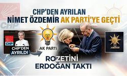 CHP’den Ayrılan Nimet Özdemir AK Parti’ye Geçti: Rozetini Erdoğan Taktı
