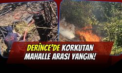 Derince’de Korkutan Mahalle Arası Yangın! İtfaiye Ekipleri Alevleri Büyümeden Söndürdü