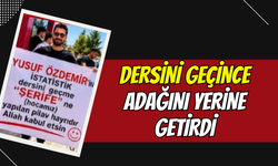 DERSİ GEÇTİ, ADAĞINI YERİNE GETİRDİ!