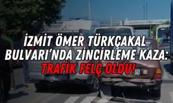 İzmit Ömer Türkçakal Bulvarı’nda Zincirleme Kaza: Trafik Felç Oldu!