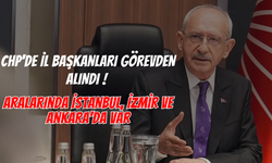 CHP'de İl Başkanları Görevden Alındı ! Aralarında İstanbul, İzmir ve Ankara'da Var