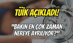 Tüik Açıkladı: "Bakın Zamanımızı Nasıl Kullanıyormuşuz?"