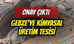 Gebze'ye Kimyasal Üretim Tesisi: Onay Çıktı