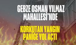 Gebze Osman Yılmaz Mahallesi'nde Korkutan Yangın! Çatıdaki Baca Alev Alev Yandı