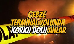 Gebze Terminal Yolunda Korku Dolu Anlar: Seyir Halindeki Araç Alev Topuna Döndü!