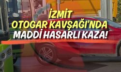 İzmit Otogar Kavşağı’nda Maddi Hasarlı Kaza