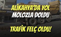 İzmit Alikahya’da Yol Molozla Doldu, Trafik Felç Oldu