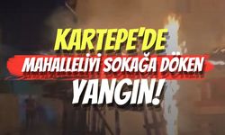 Kartepe’de Mahalleliyi Sokağa Döken Yangın