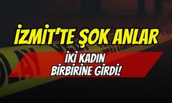 İzmit Halkevi Köprüsü'nde Şok Anlar: İki Kadın Üst Geçidin Ortasında Tekme Tokat Birbirine Girdi!