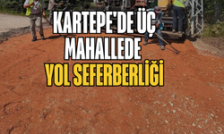 Kartepe'de Üç Mahallede Yol Seferberliği