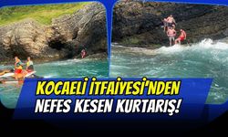Kocaeli İtfaiyesi’nden Palamar Tepesi’nde Nefes Kesen Operasyon: 3 Vatandaş Son Anda Kurtarıldı