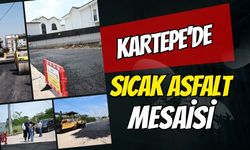Kartepe’de Sıcak Asfalt Mesaisi