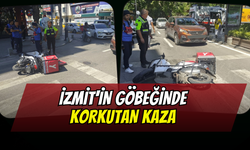 İzmit'in Göbeğinde Korkutan Kaza